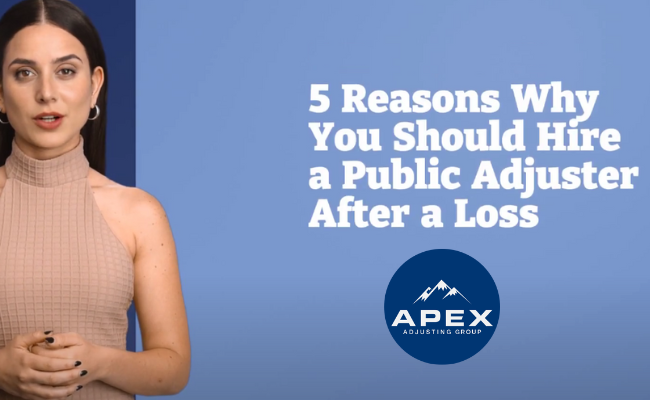 5 Reasons for A Public Adjuster